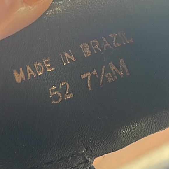 Diane Von Furstenberg Black suede Platform Heeled Sandals size 7 1/2 - Picture 10 of 11